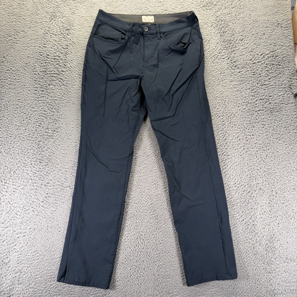 Weatherproof Vintage Pant Mens 32x32 Blue Nylon Windbreaker Straight Leg Hiking